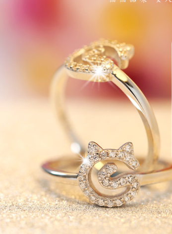 The Bling Kitty Ring S925