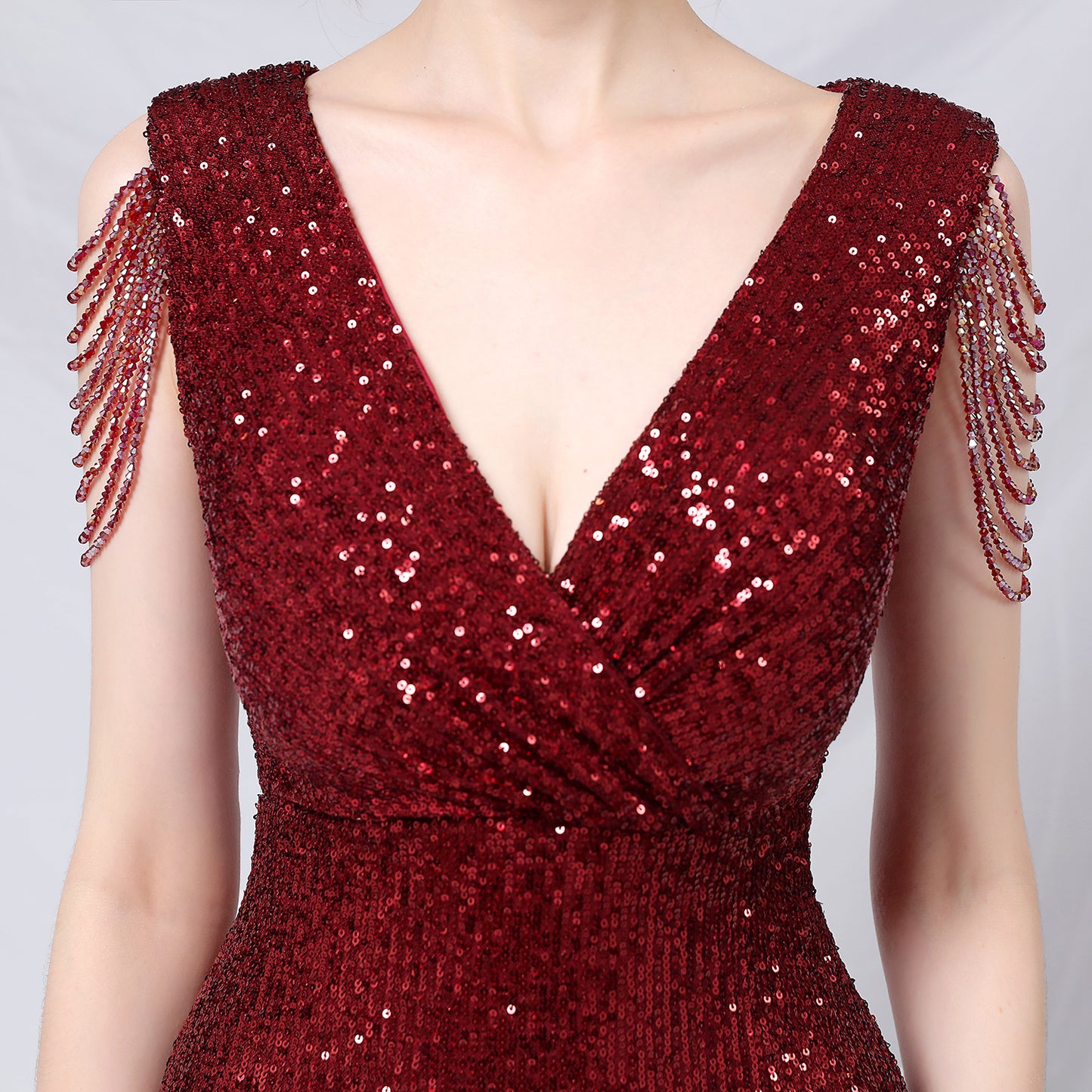 Sexy Sequin Tassel Party Dress