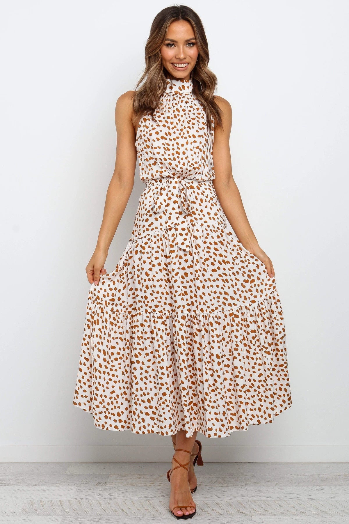 Halter Polka Dot Sundress