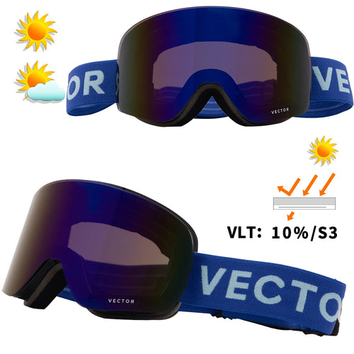 Ski Goggles UV400 Anti-fog Coatings