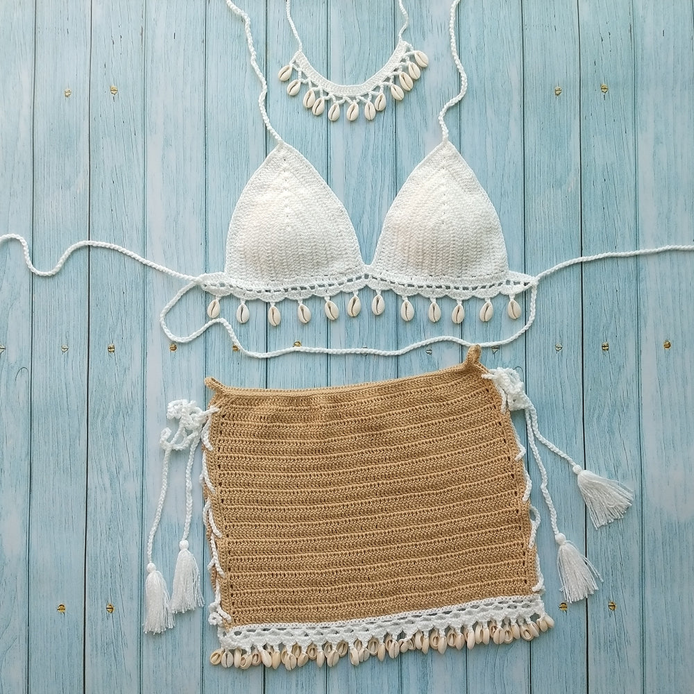 3pc Crochet & Shell Set