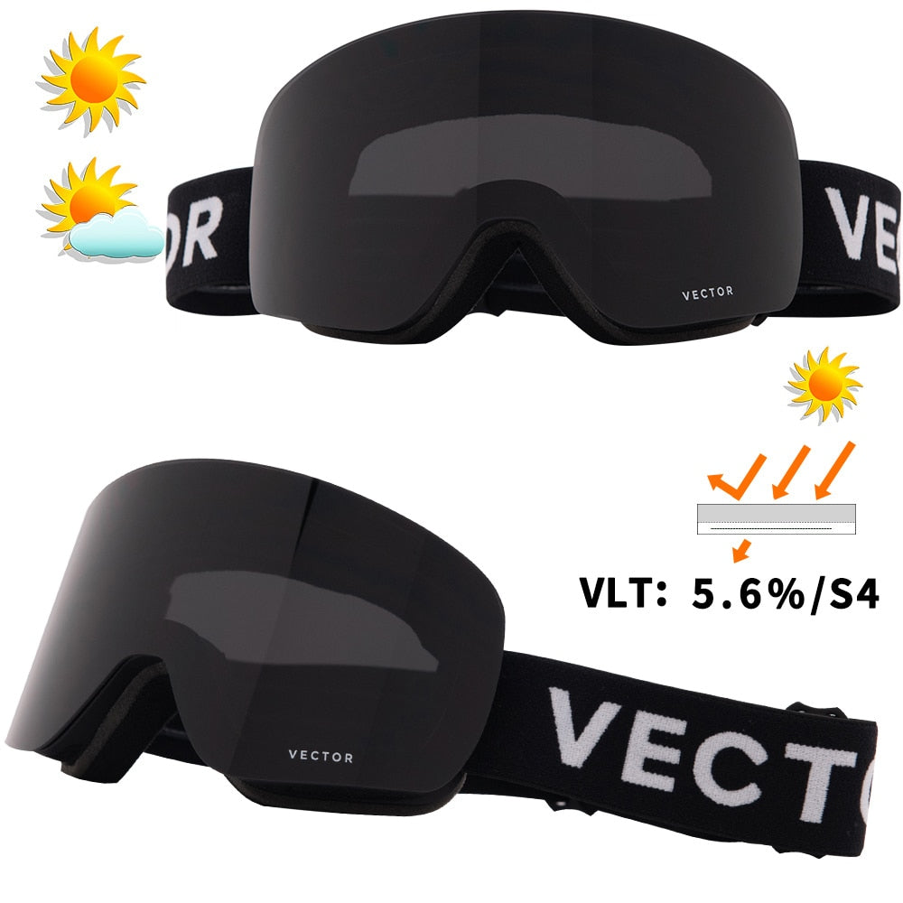 Ski Goggles UV400 Anti-fog Coatings