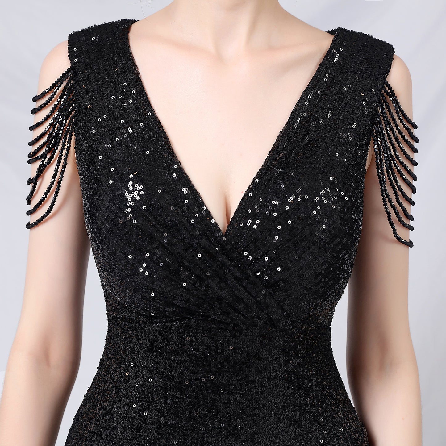 Sexy Sequin Tassel Party Dress