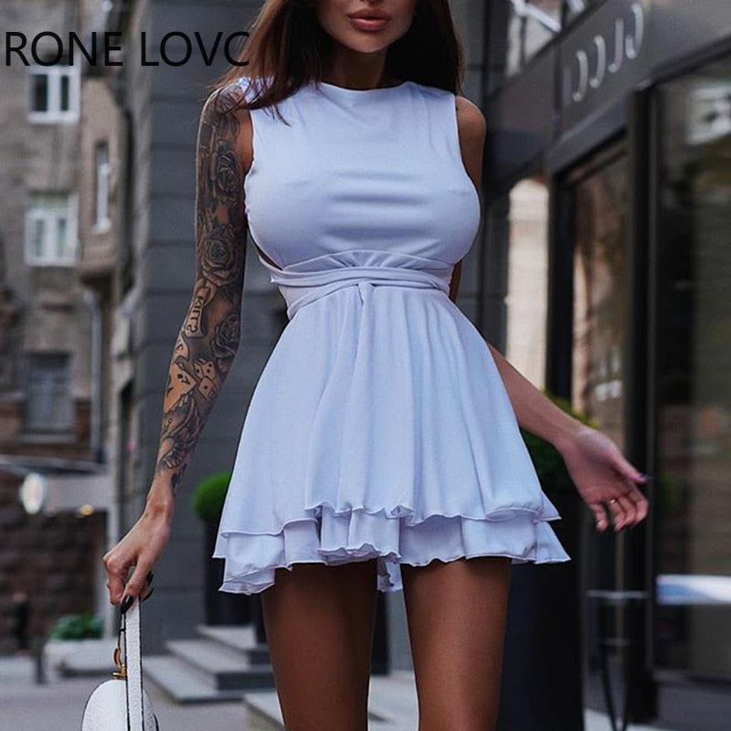 Sabrina Flare Mini Dress