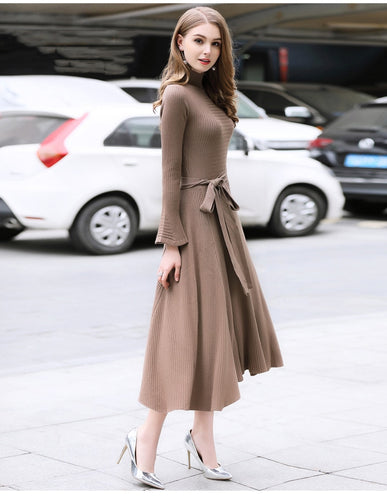 Stacy Turtleneck Knitted Dress