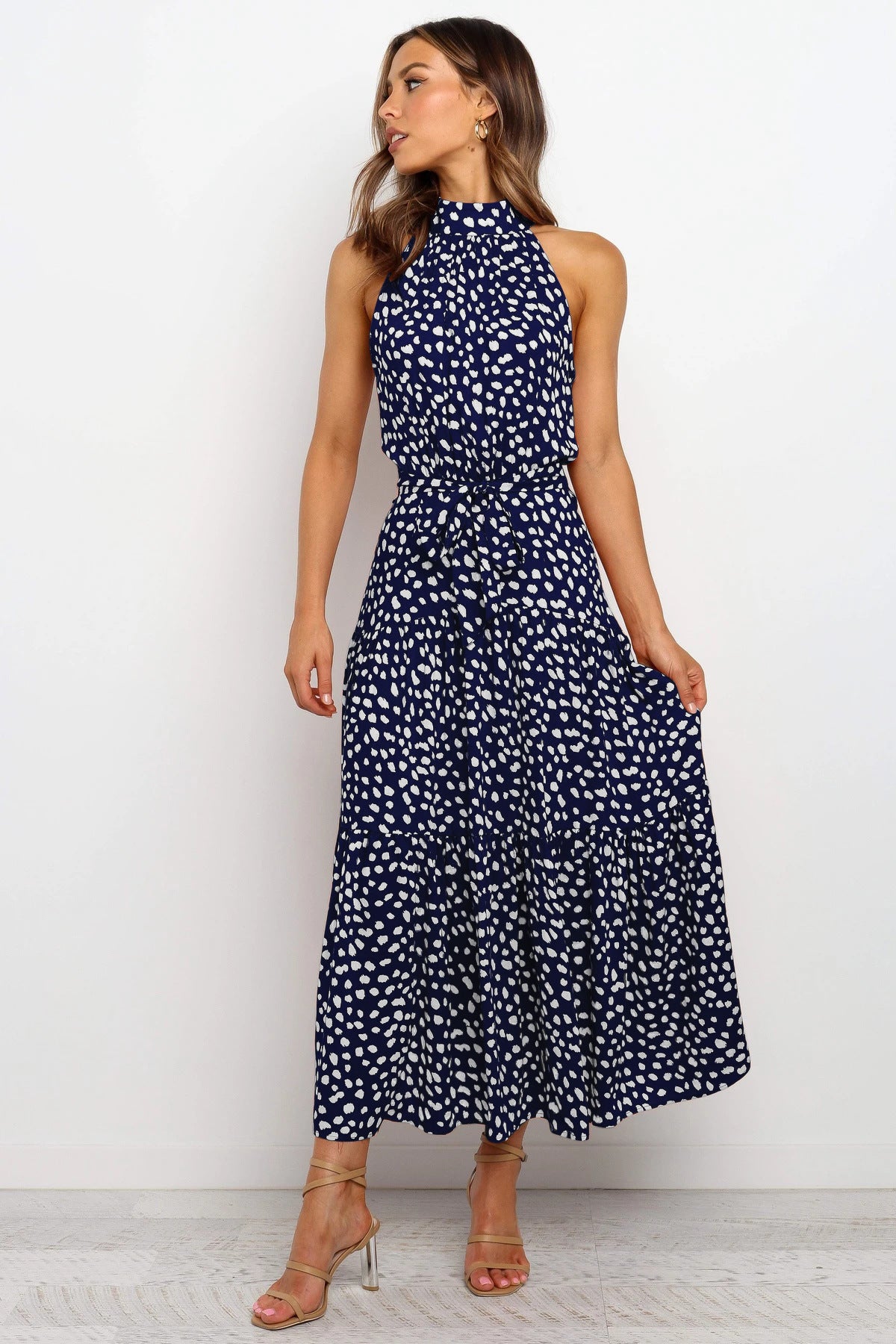 Halter Polka Dot Sundress