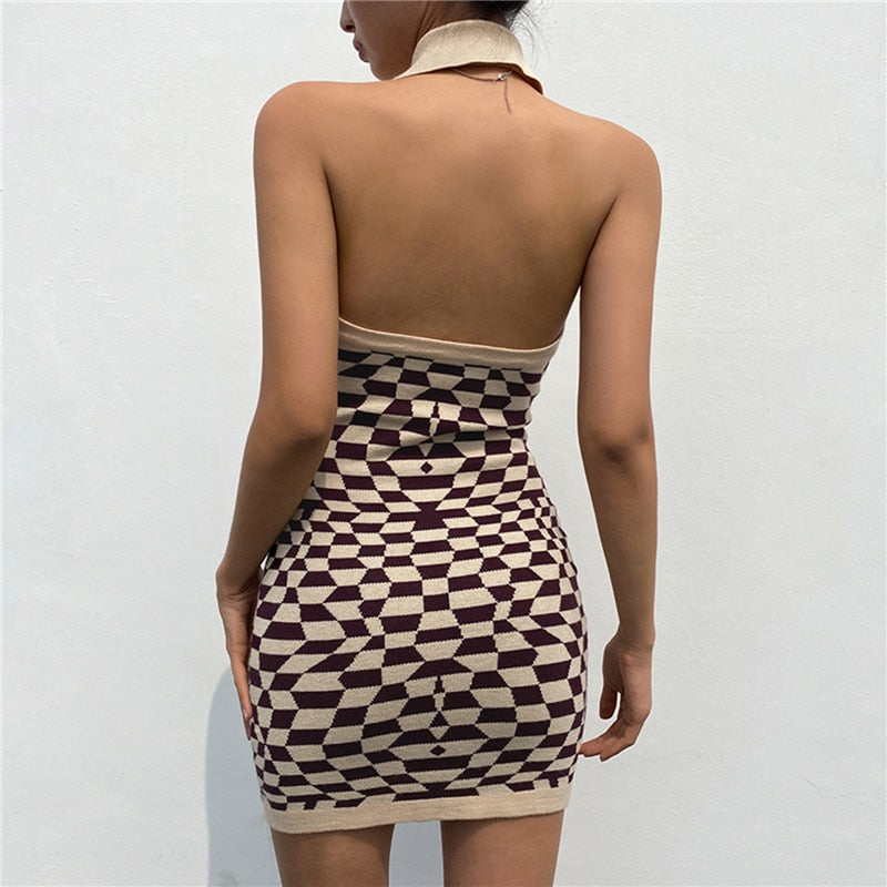 Checkered Mini Dress