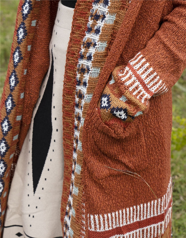 Bohemian Women Retro Fringed Cardigan