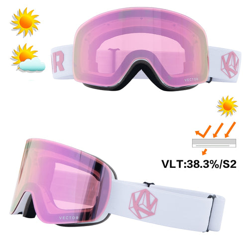 Ski Goggles UV400 Anti-fog Coatings