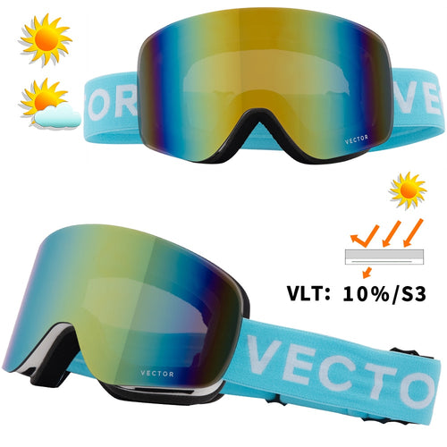 Ski Goggles UV400 Anti-fog Coatings