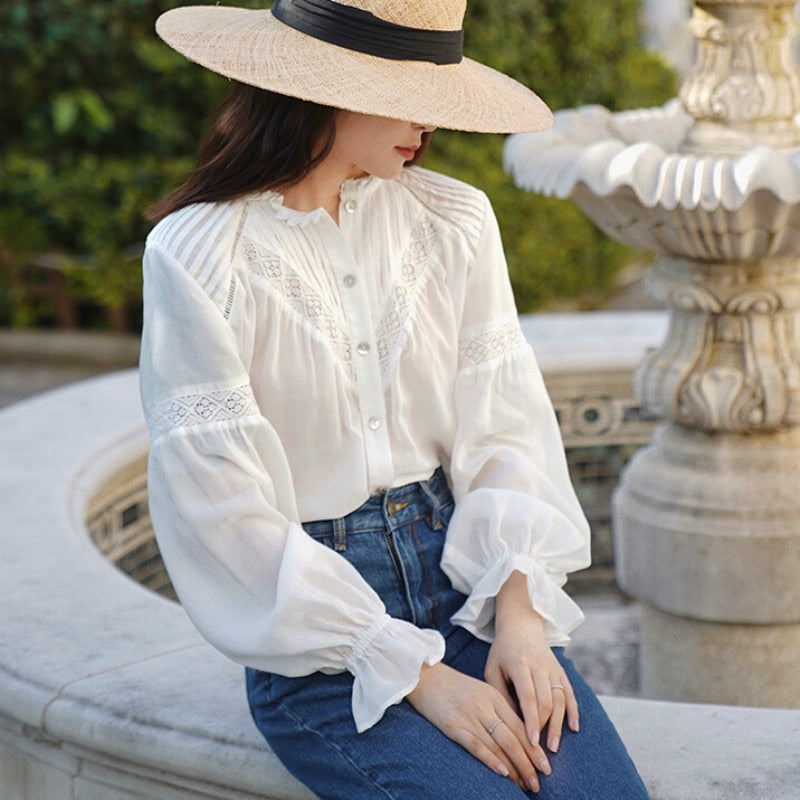 Boho Loose Lace Blouse