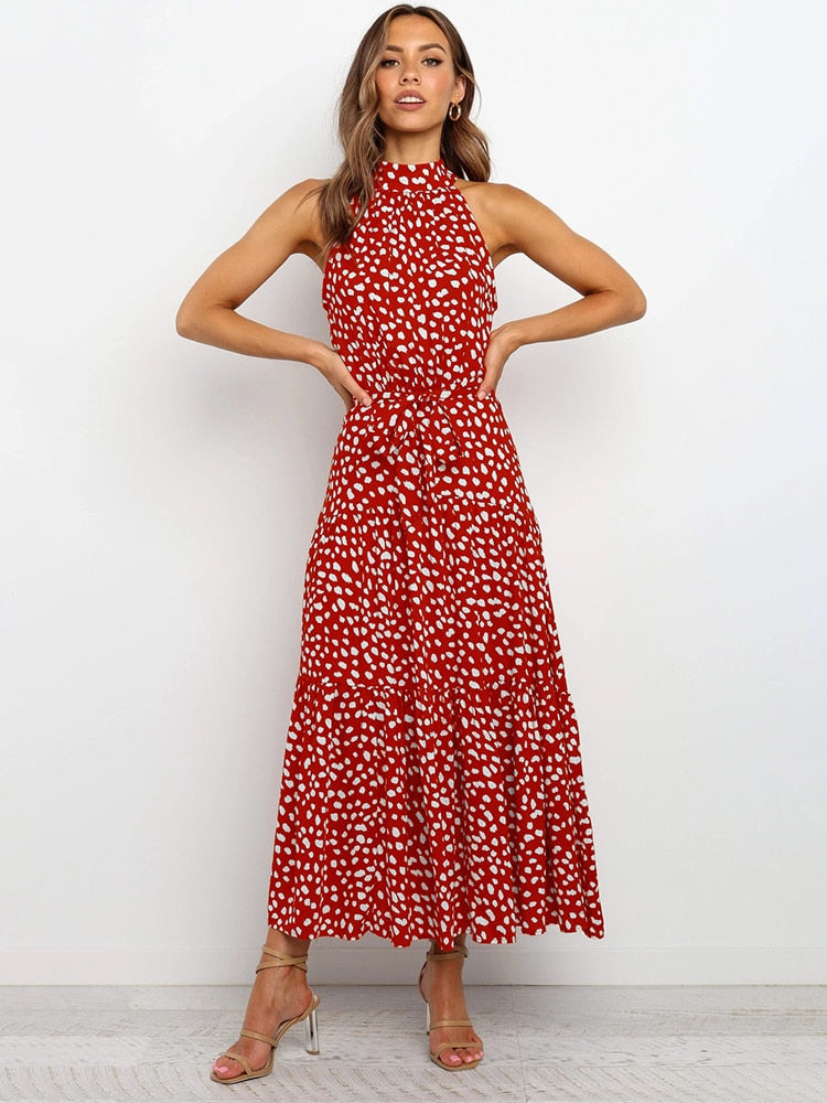 Halter Polka Dot Sundress