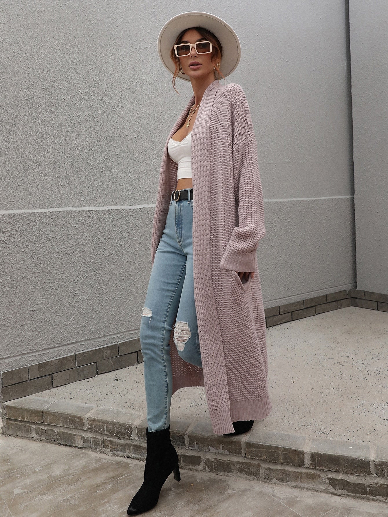 Hana Loose Long Knitted Cardigan