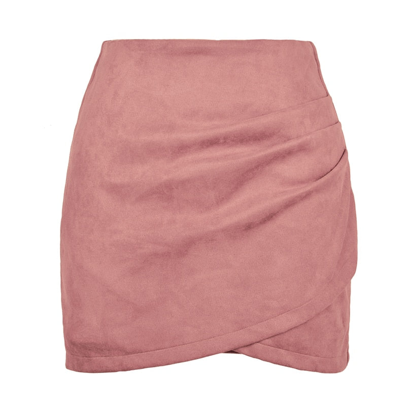 Suede Mini Skirt