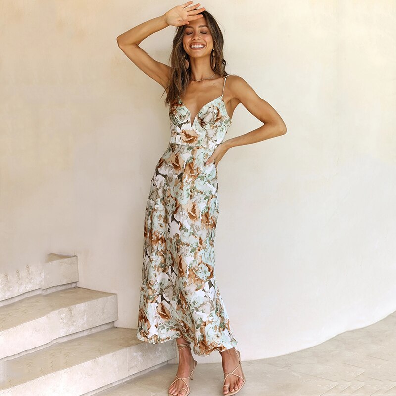 Eva Floral Midi Dress