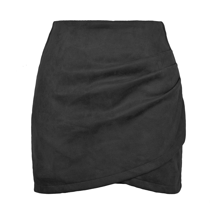 Suede Mini Skirt