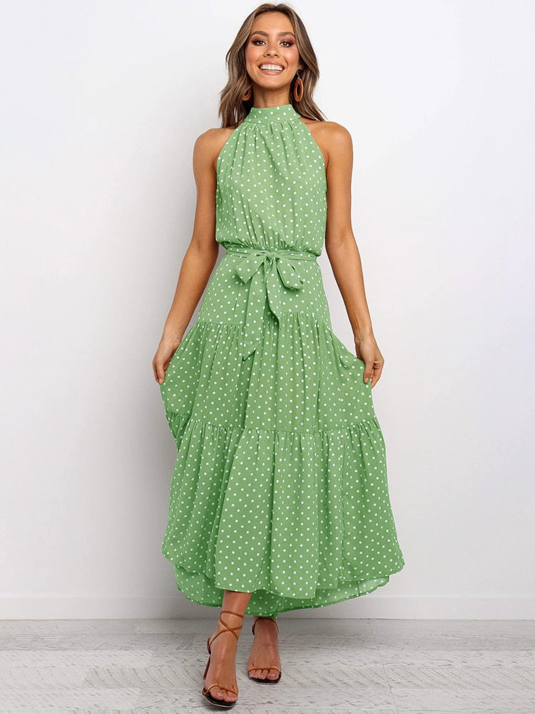 Halter Polka Dot Sundress