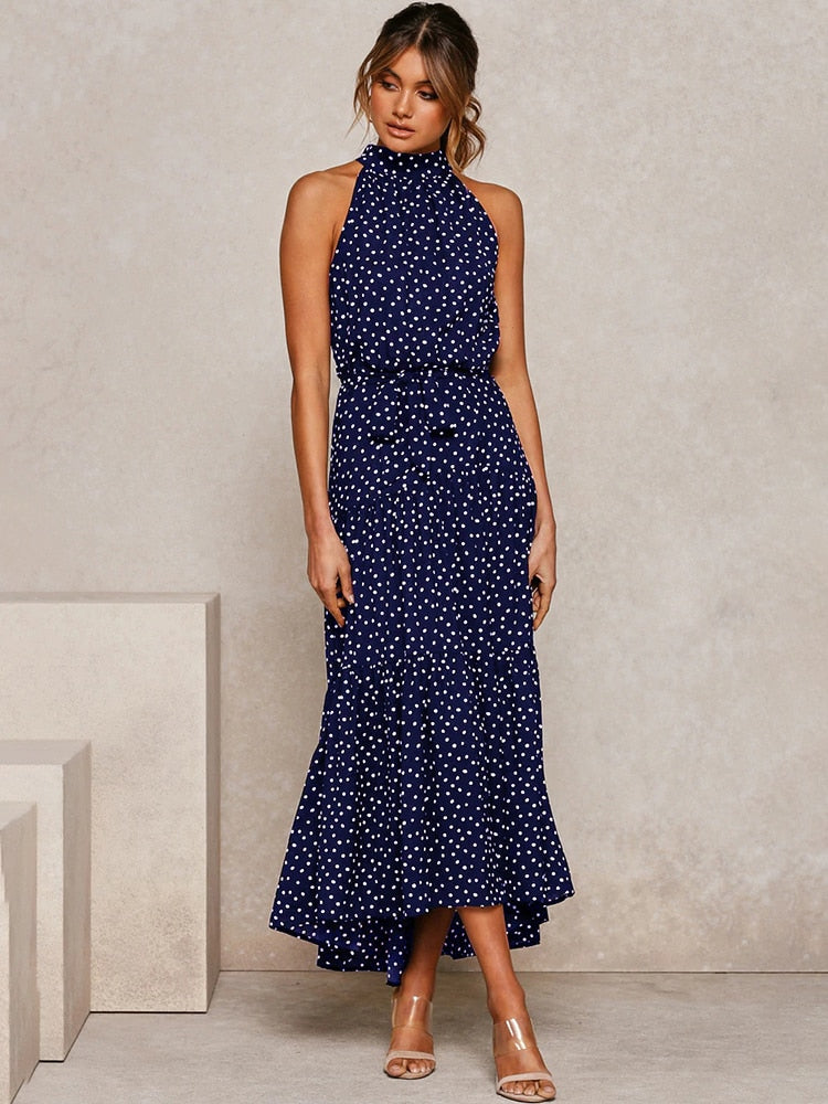 Halter Polka Dot Sundress