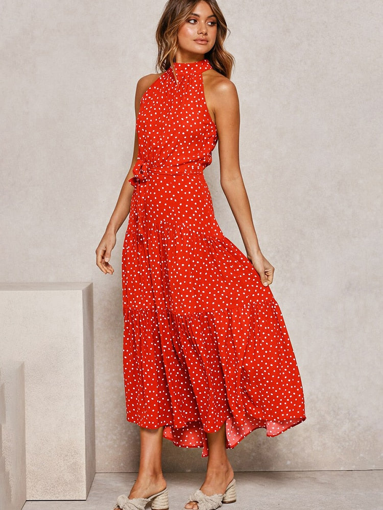 Halter Polka Dot Sundress