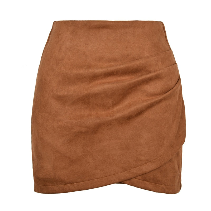 Suede Mini Skirt