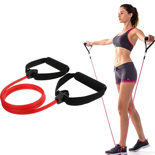 Yoga Pilates Bar Stick with Resistance Band