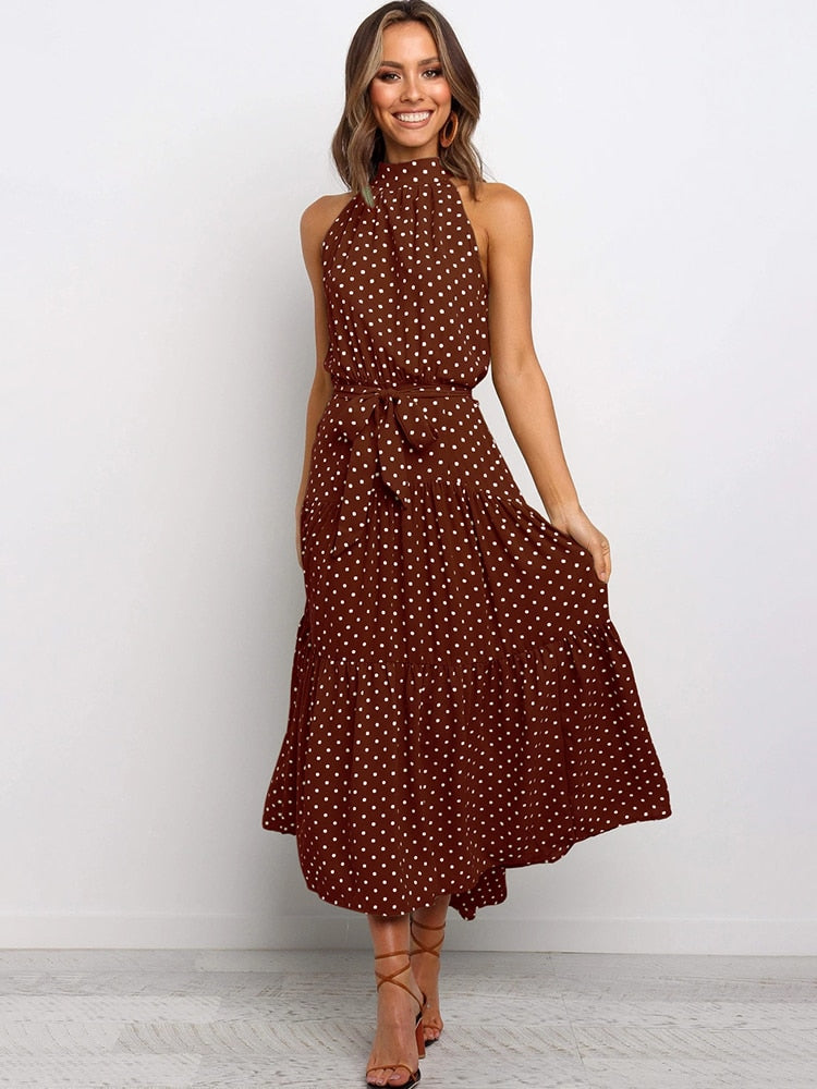 Halter Polka Dot Sundress