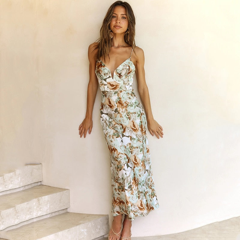 Eva Floral Midi Dress