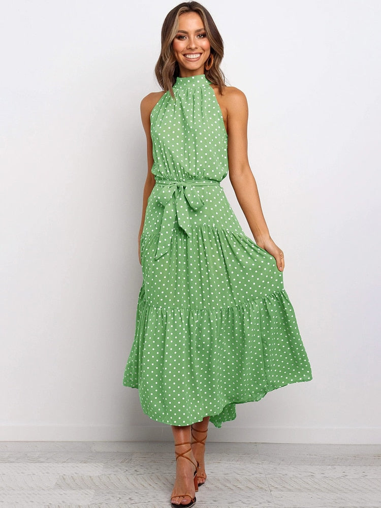 Halter Polka Dot Sundress