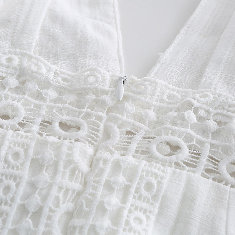 Embroidery Lace White Rachelle Sundress