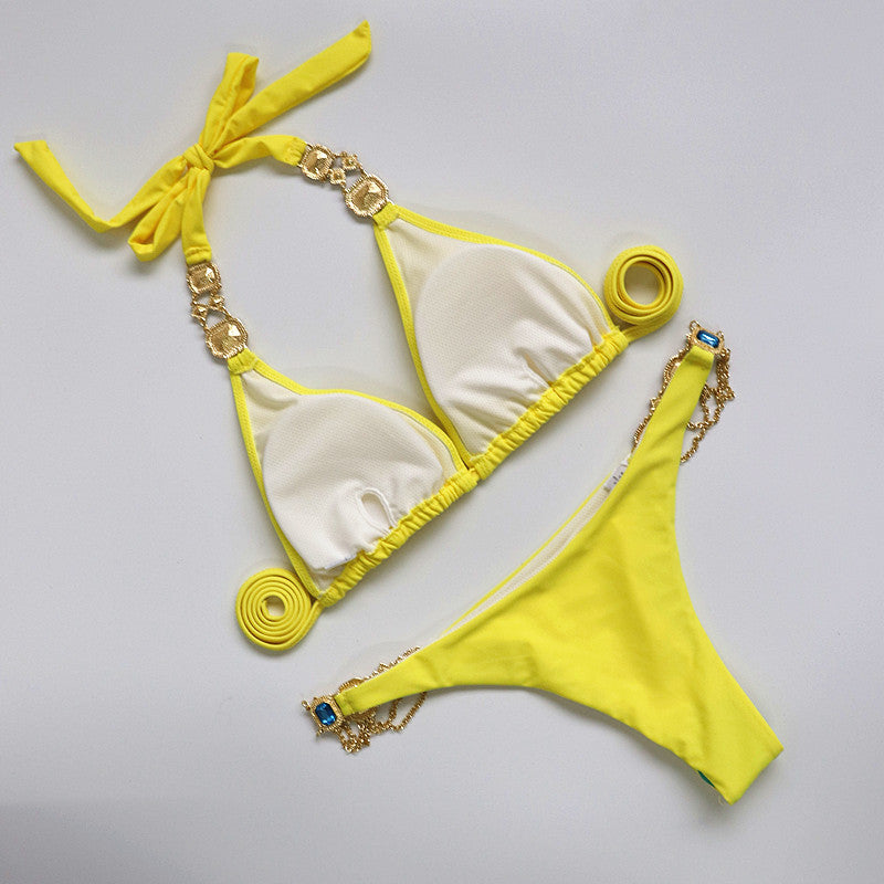 Shiny Rhinestone Bikini Sets