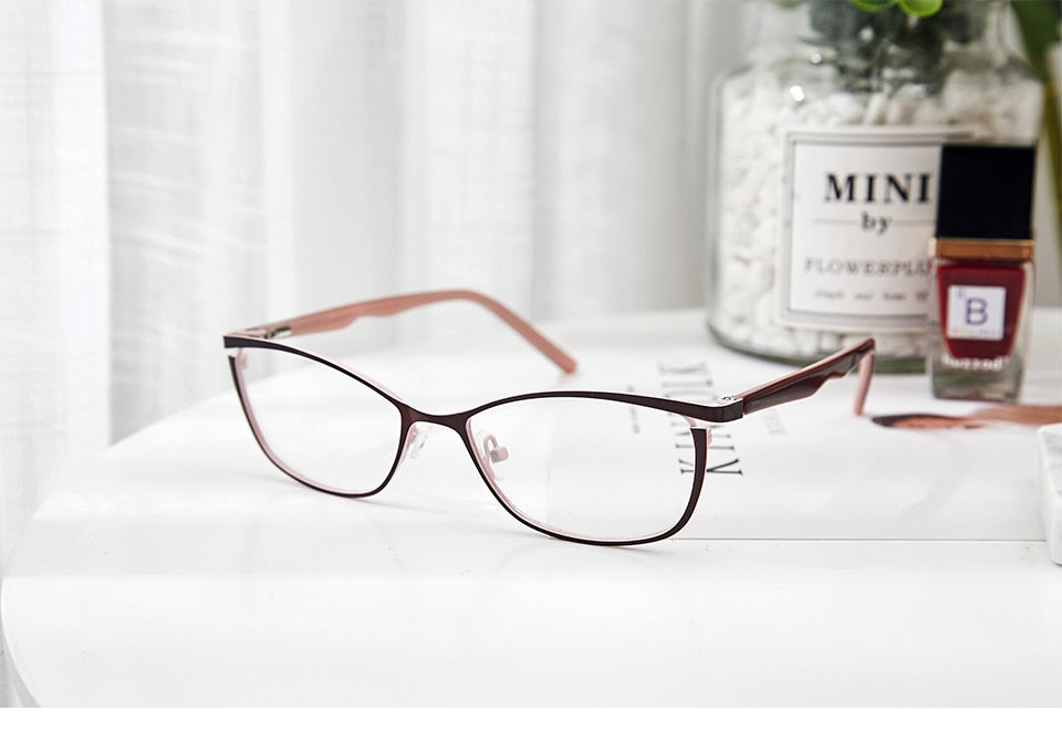 Metal Frame Cat Eye Eyeglasses Kansept