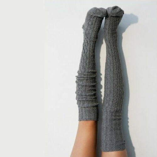 Cable Knit Thigh High Stockings