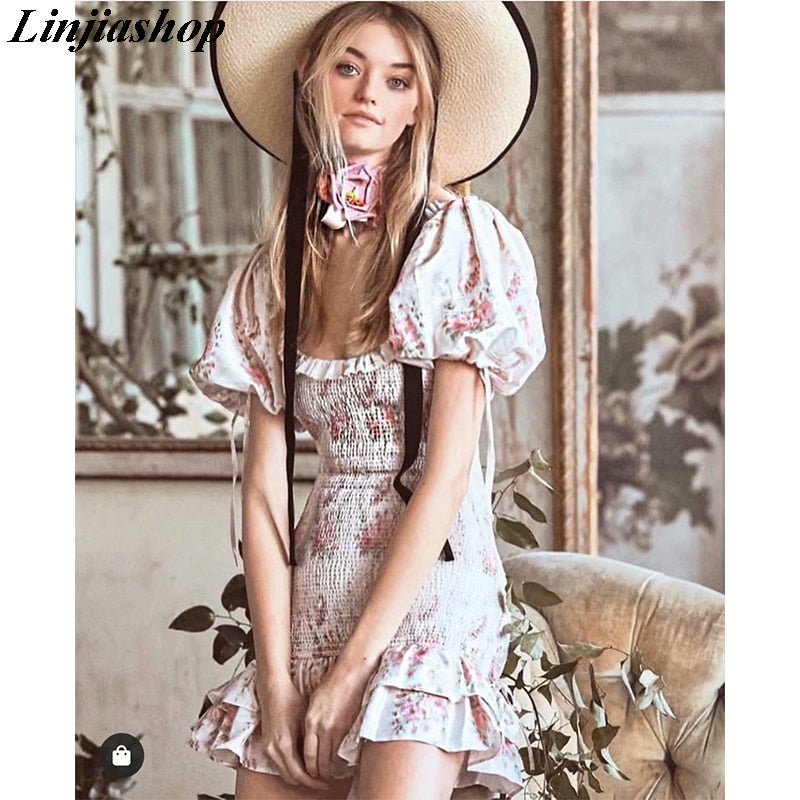 Boho Puff Sleeve Leyla Dress