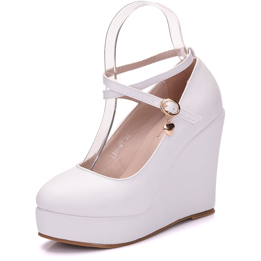 Lori Platform Round Toe Wedges