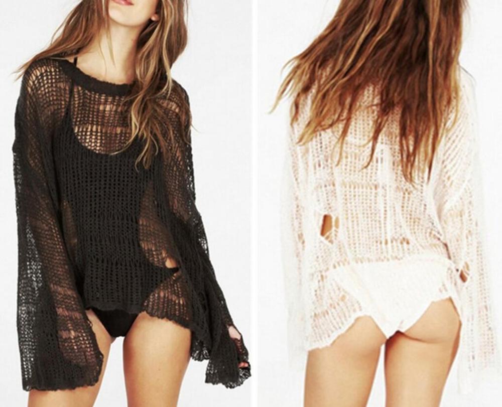 Destroyed Loose Knitted Sweater