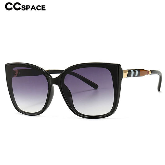 Fashion Cat Eye Stripe Square Ultralight Sunglasses