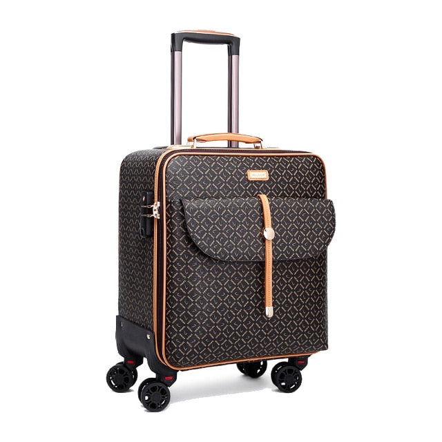 Classic 16" 24"inch Rolling Suitcase with/without Matching Travel Bag