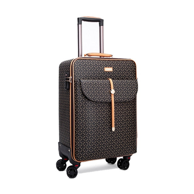 Classic 16" 24"inch Rolling Suitcase with/without Matching Travel Bag