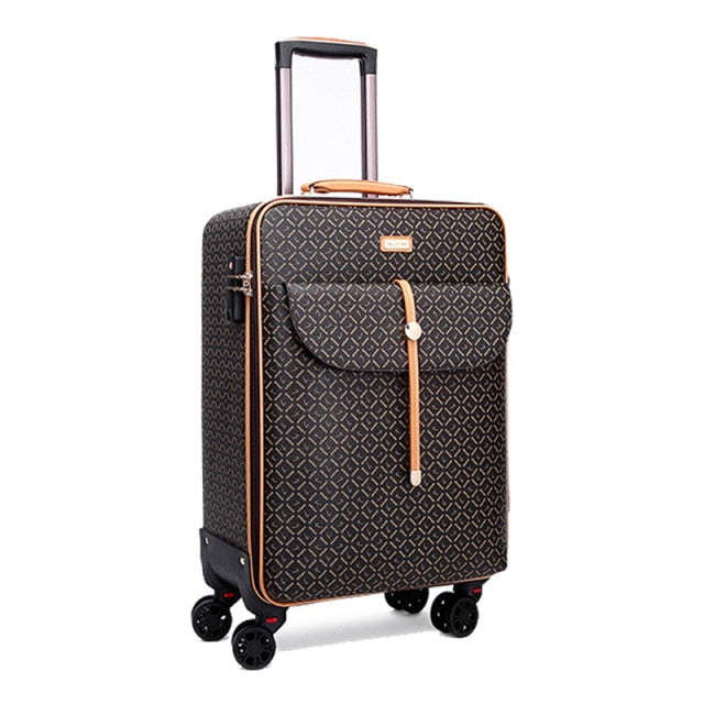 Classic 16" 24"inch Rolling Suitcase with/without Matching Travel Bag