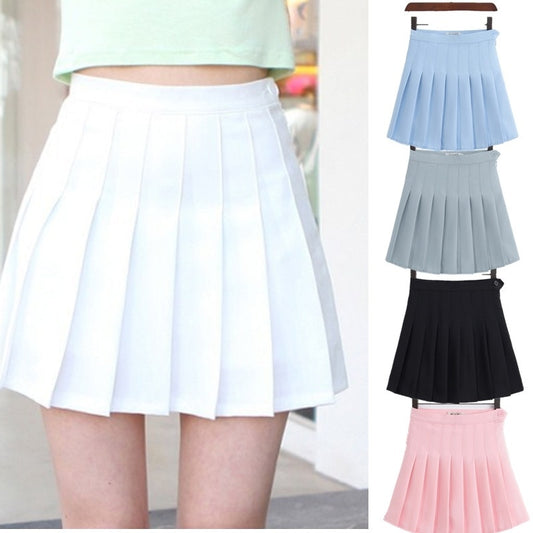 High Waist Pleated Tennis Skort/skirt