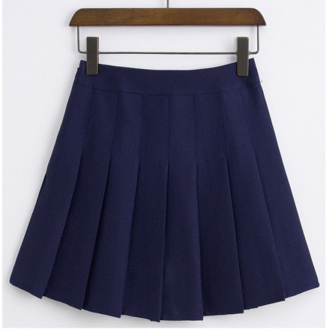 High Waist Pleated Tennis Skort/skirt