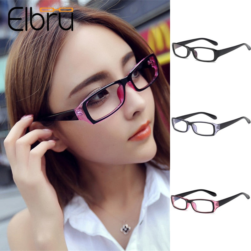 Elbru Anti-blue Light Square Myopia Glasses