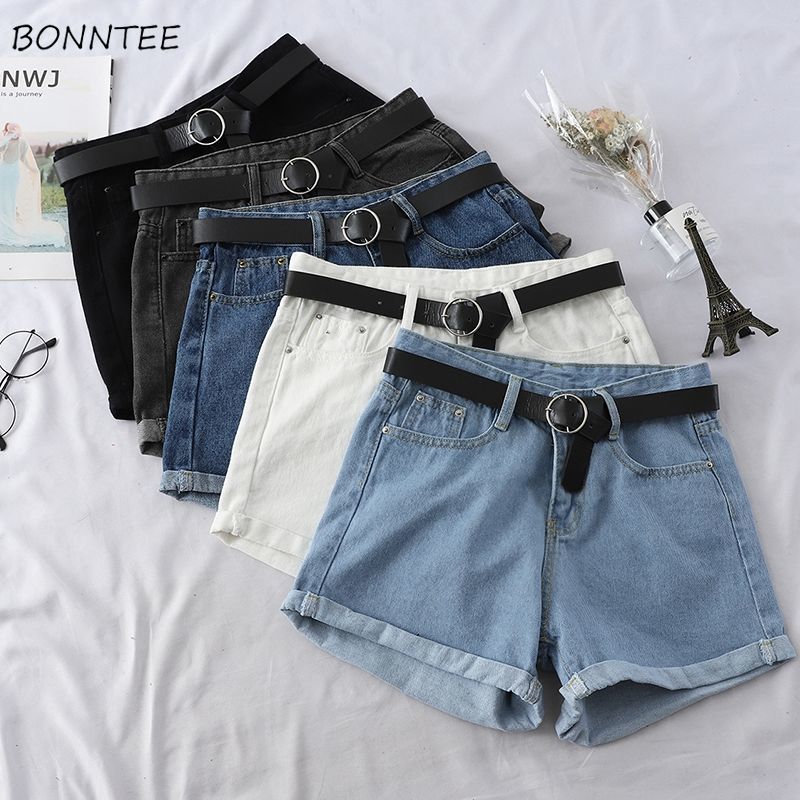 Denim Loose Wide-leg High Waist Shorts