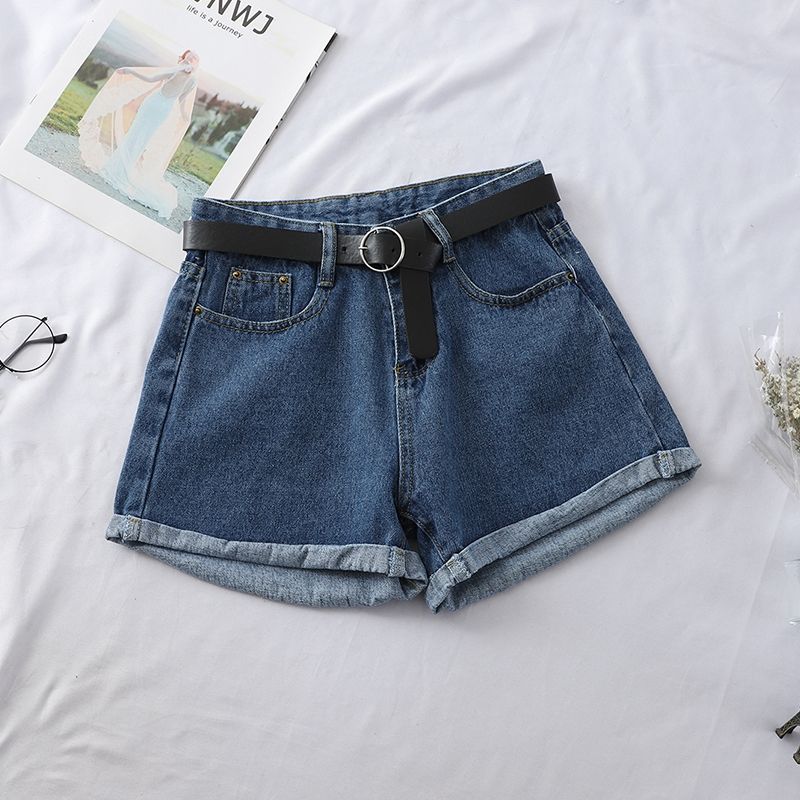 Denim Loose Wide-leg High Waist Shorts