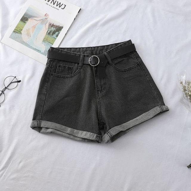 Denim Loose Wide-leg High Waist Shorts