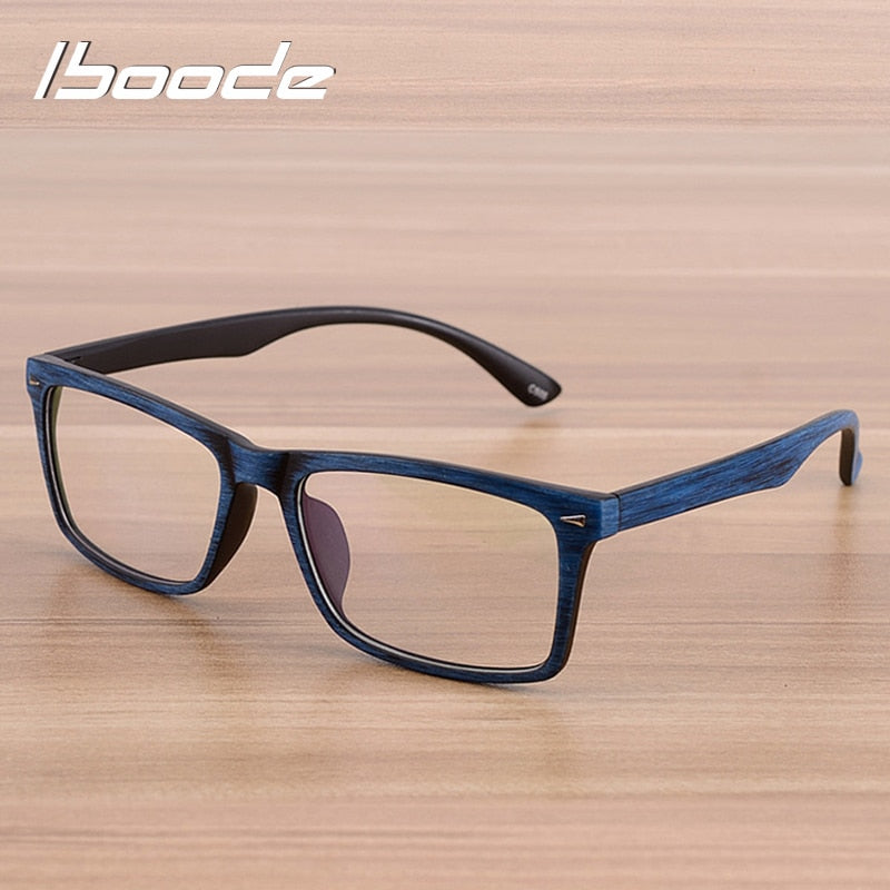 iboode Unisex Imitation Wood Grain Glasses Eyewear