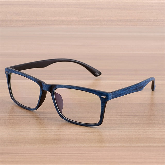 iboode Unisex Imitation Wood Grain Glasses Eyewear