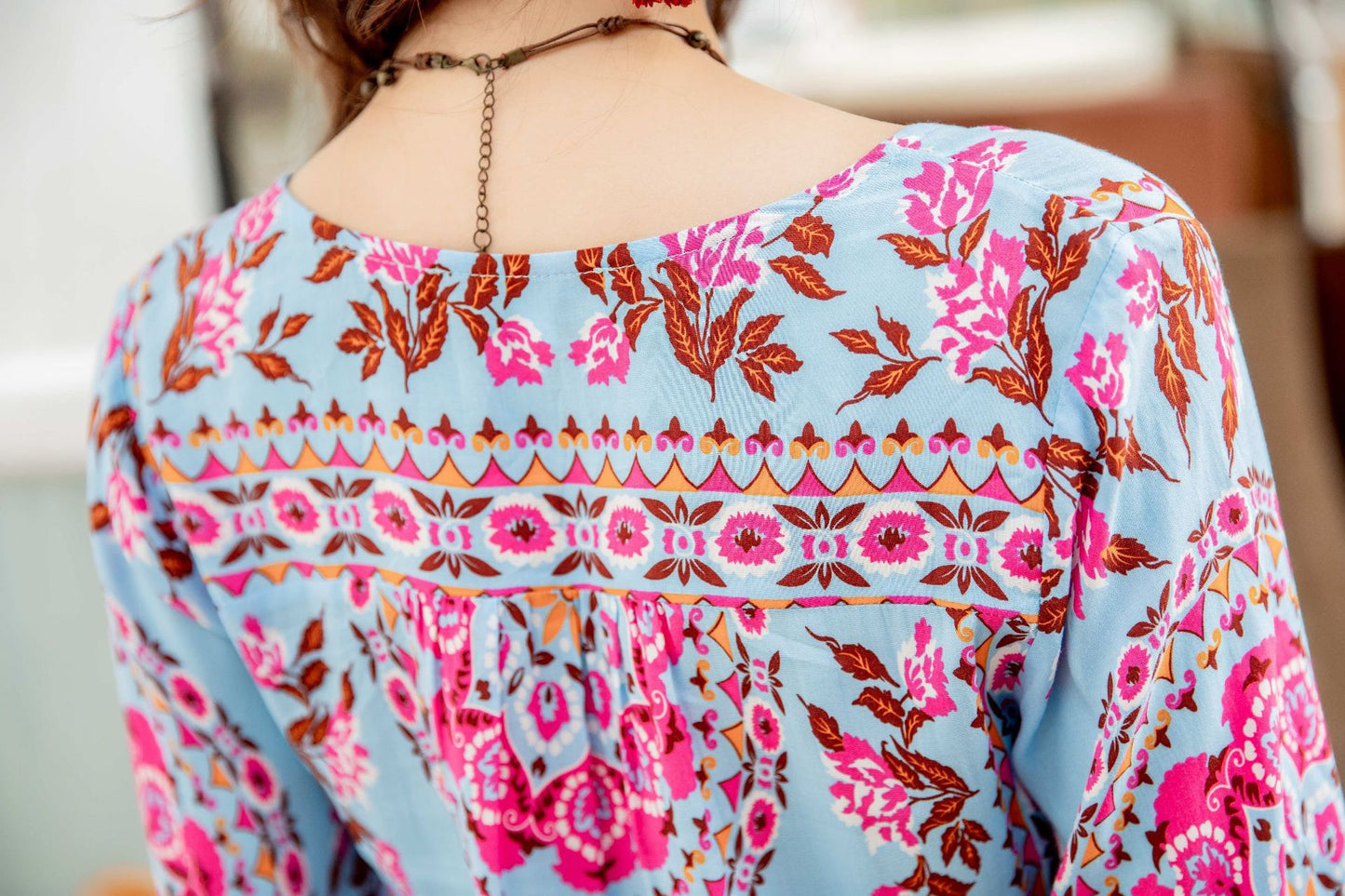 Vintage Long Sleeve Beach Dresses