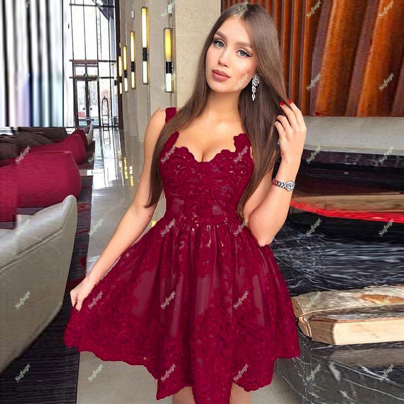 Red Sweetheart Formal Dress (Plus Sizes Available)(Quick Shipping Available)