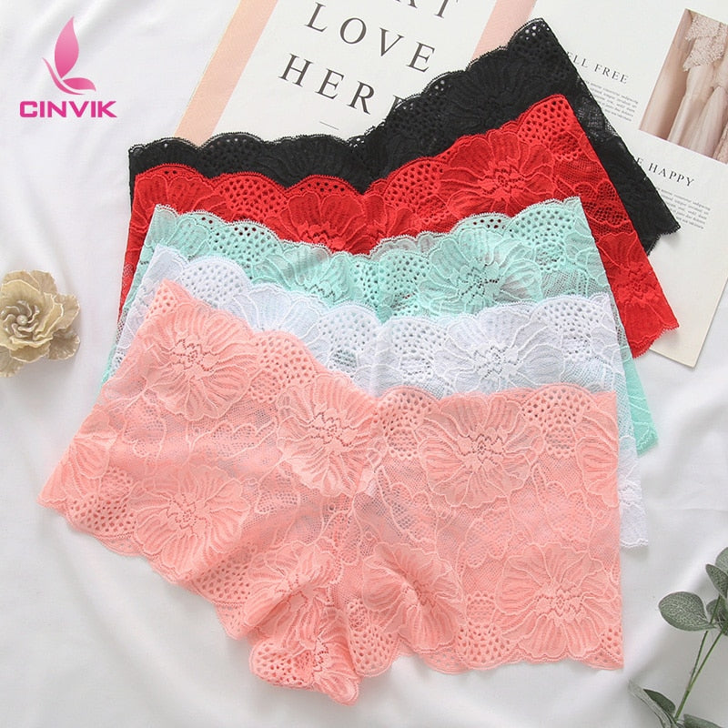 3PCS/Set Lace Boy-short Panties